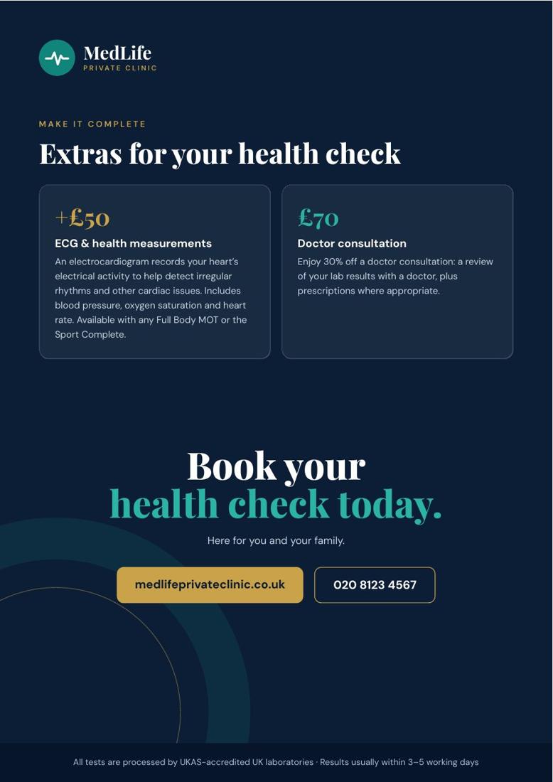 MedLife Private Clinic: Extras and booking